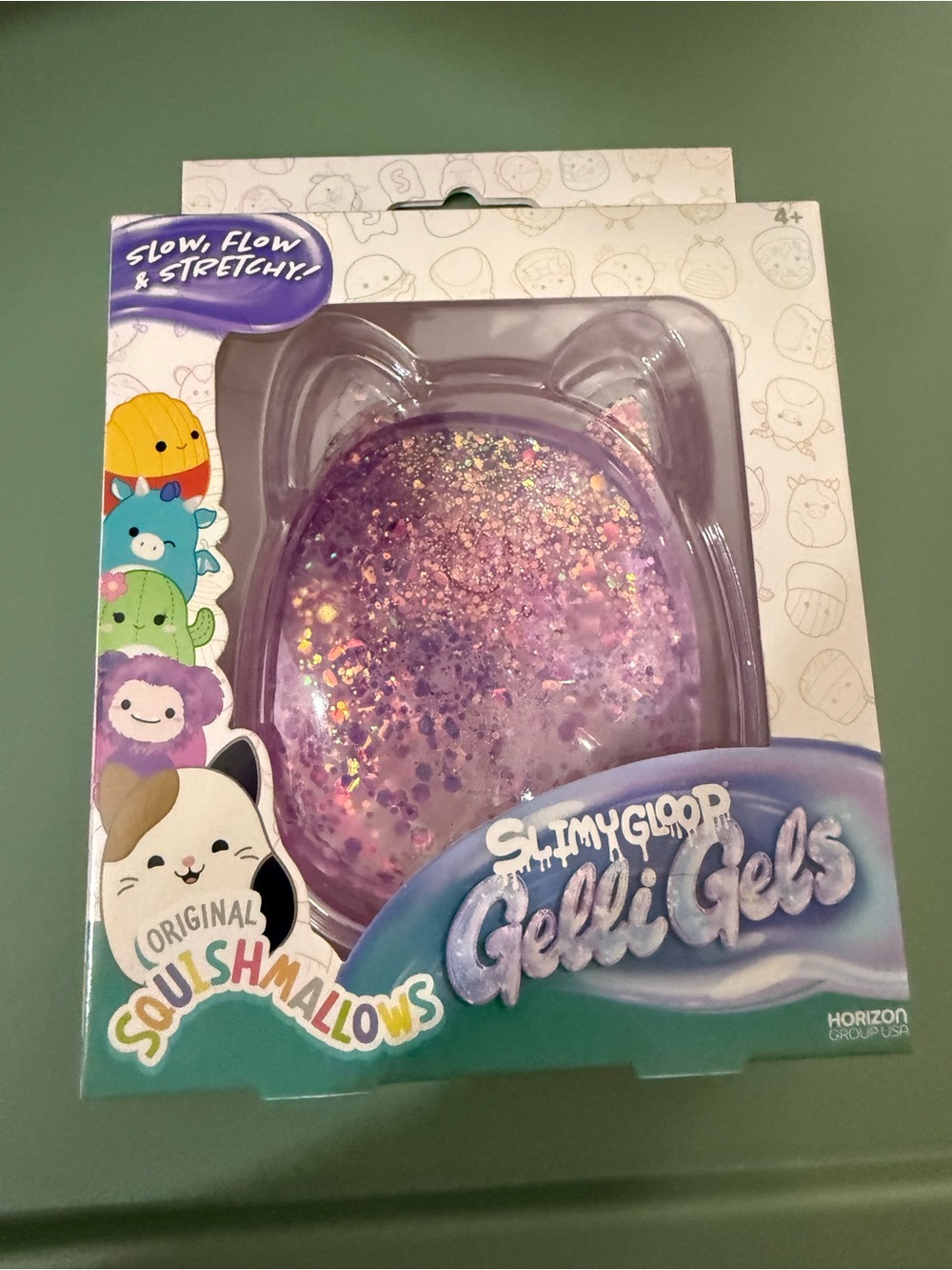 Squishmallows SlimyGloop Gelli Gels Purple Squishy- New